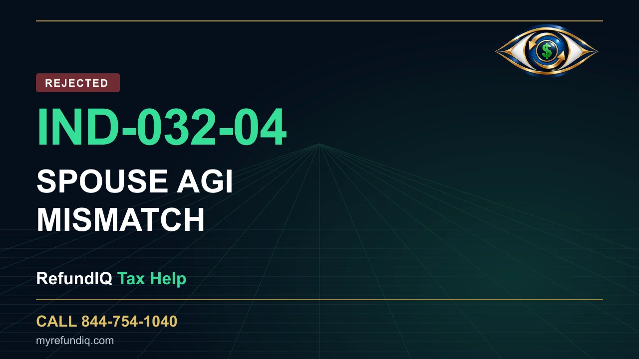 IND-032-04: Spouse AGI Mismatch