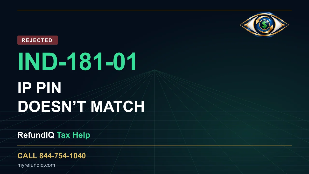 IND-181-01: Check Your IP PIN