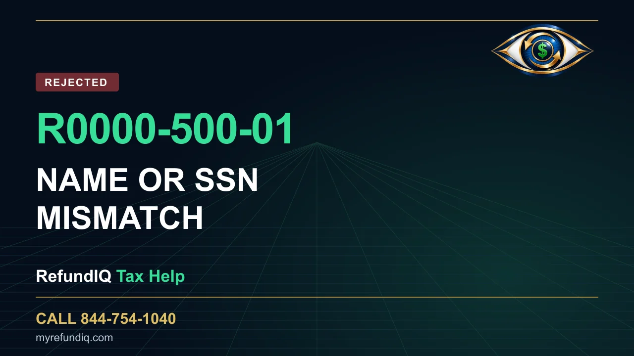 R0000-500-01: Name or SSN Mismatch